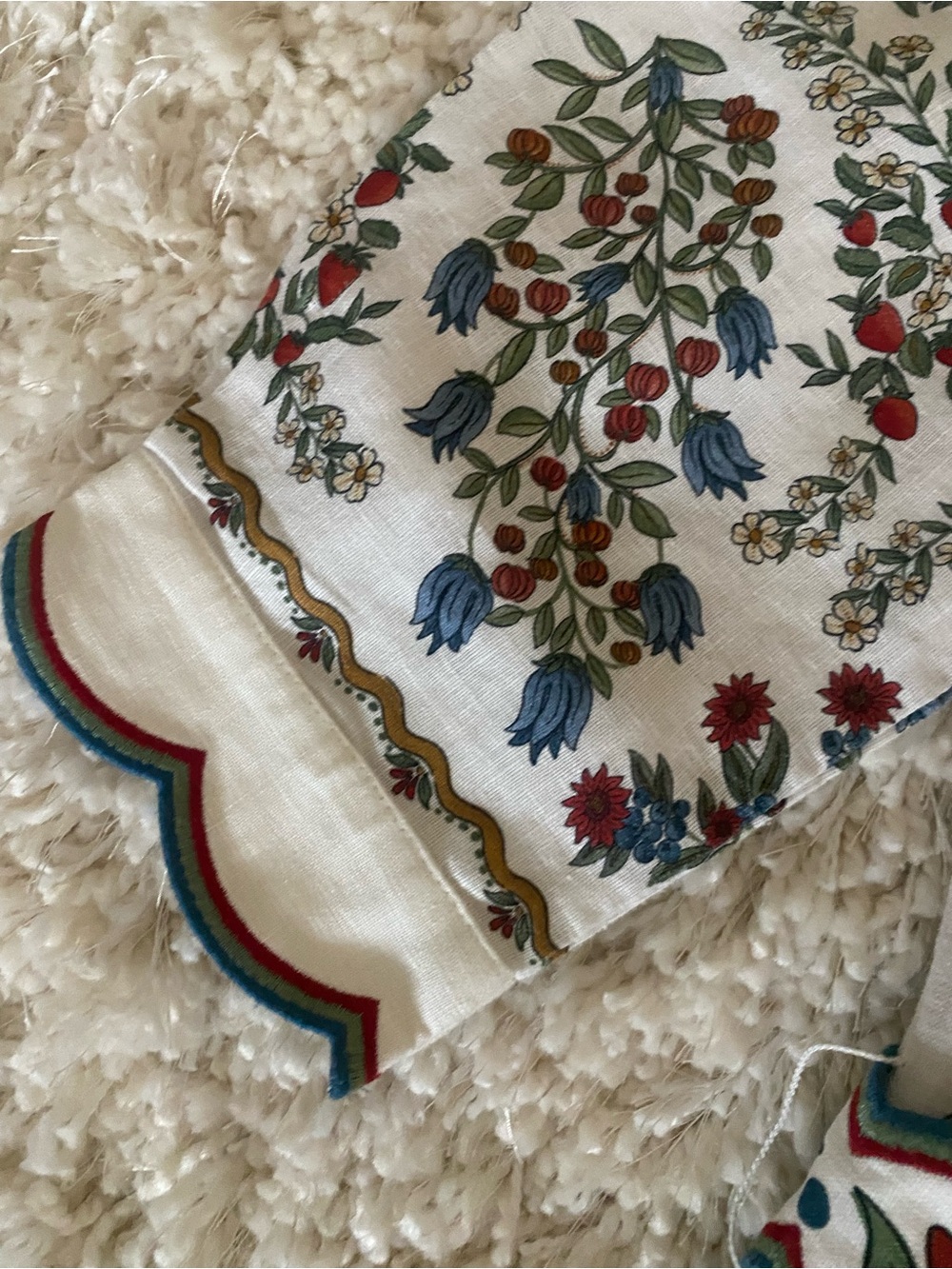 Farm Rio Fruit Beauty Puff Sleeve Belted Romper - Picture 10 of 10